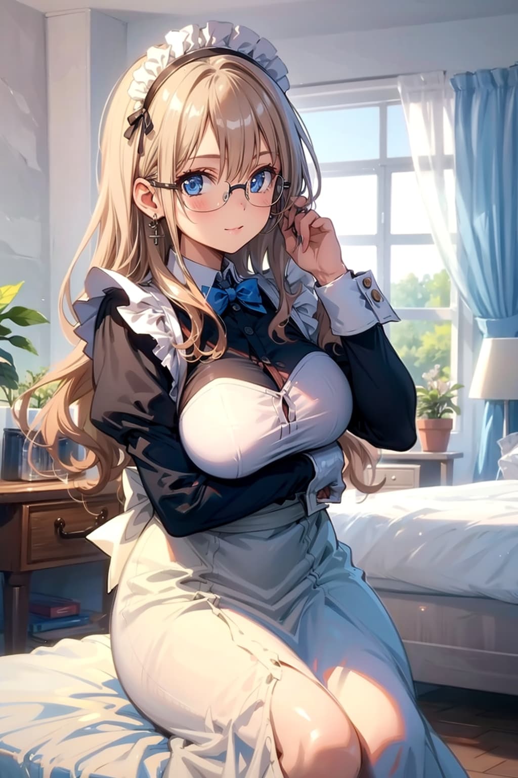 メガネ美少女メイド