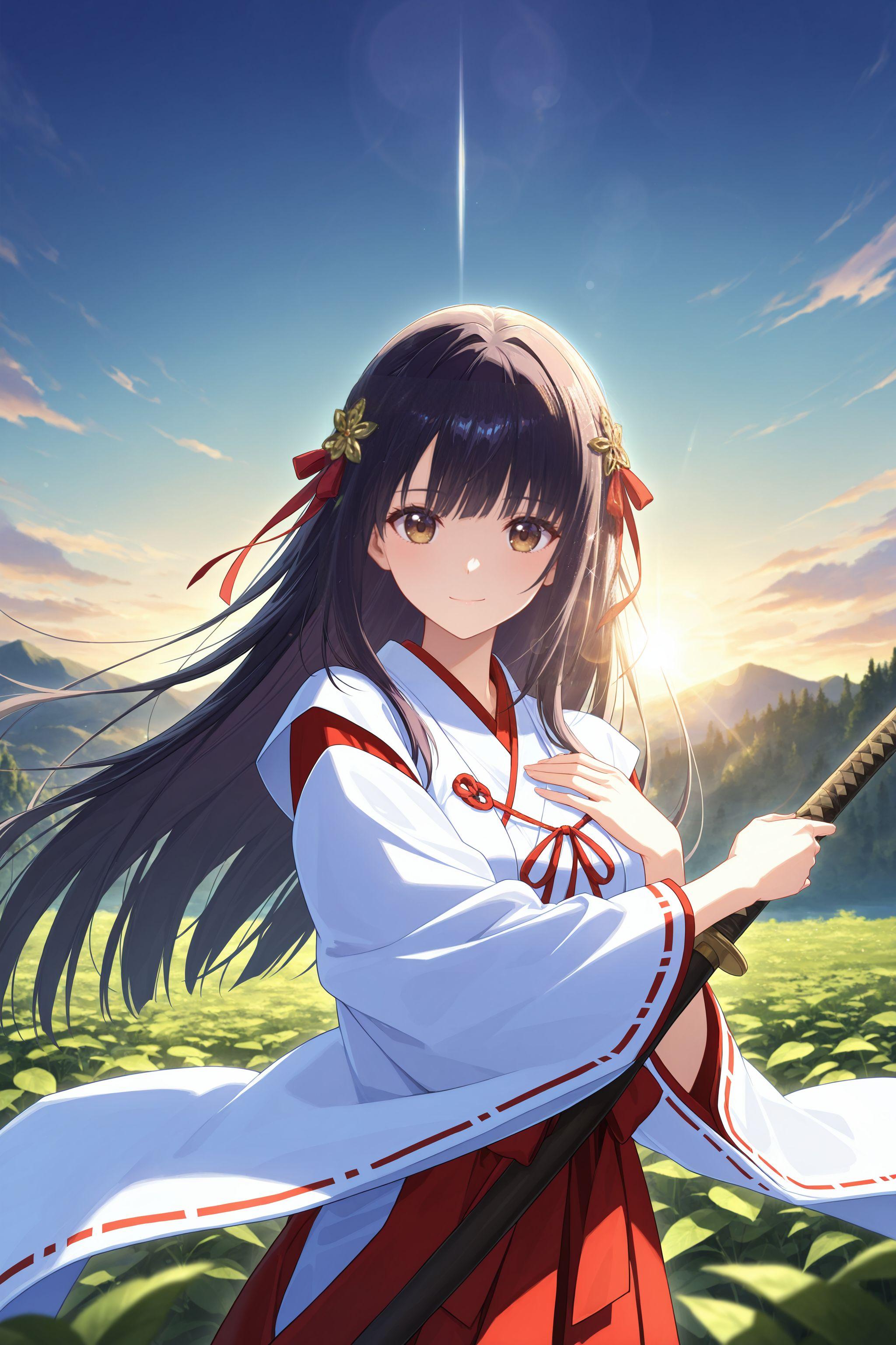 異世界神社の巫女さん | の人気AIイラスト・グラビア