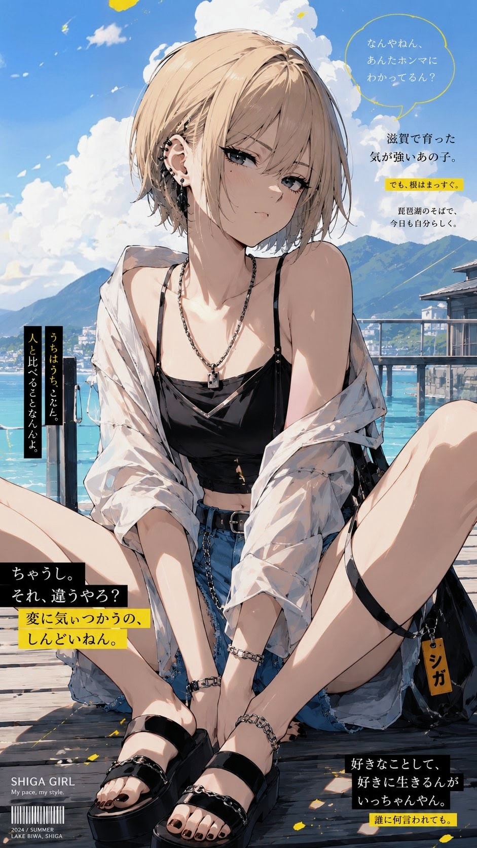 夏コーデ・千鶴お姉やん✨