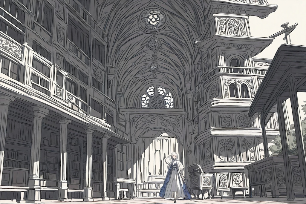 flat color Ver. の 「複雑で精巧な構造物」