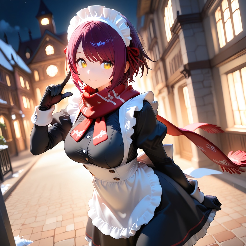 こんばんは（挨拶メイドの芽衣ちゃん）