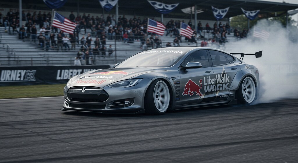 リバティーウォークテスラのドリ車