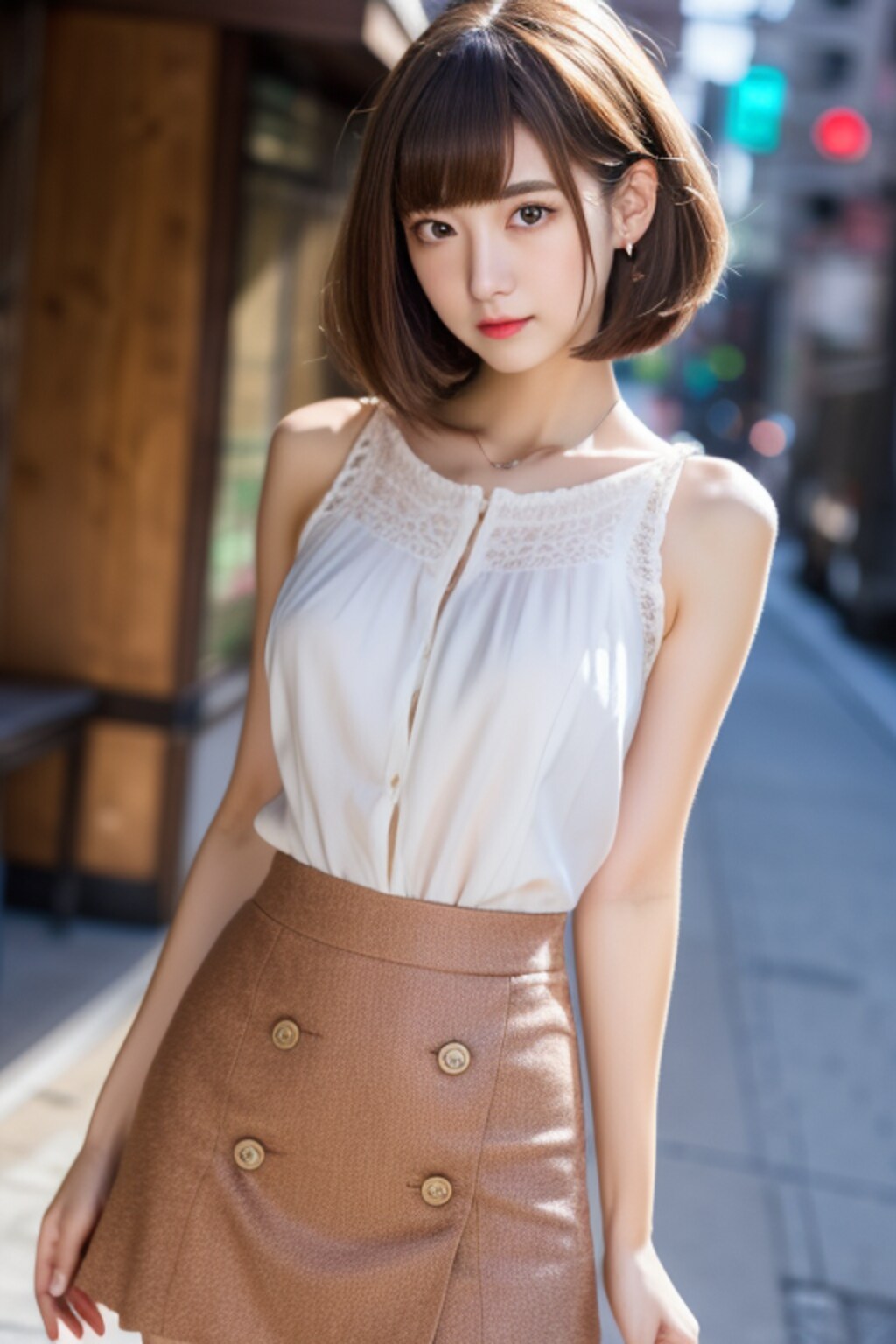 夏の終わりの街角