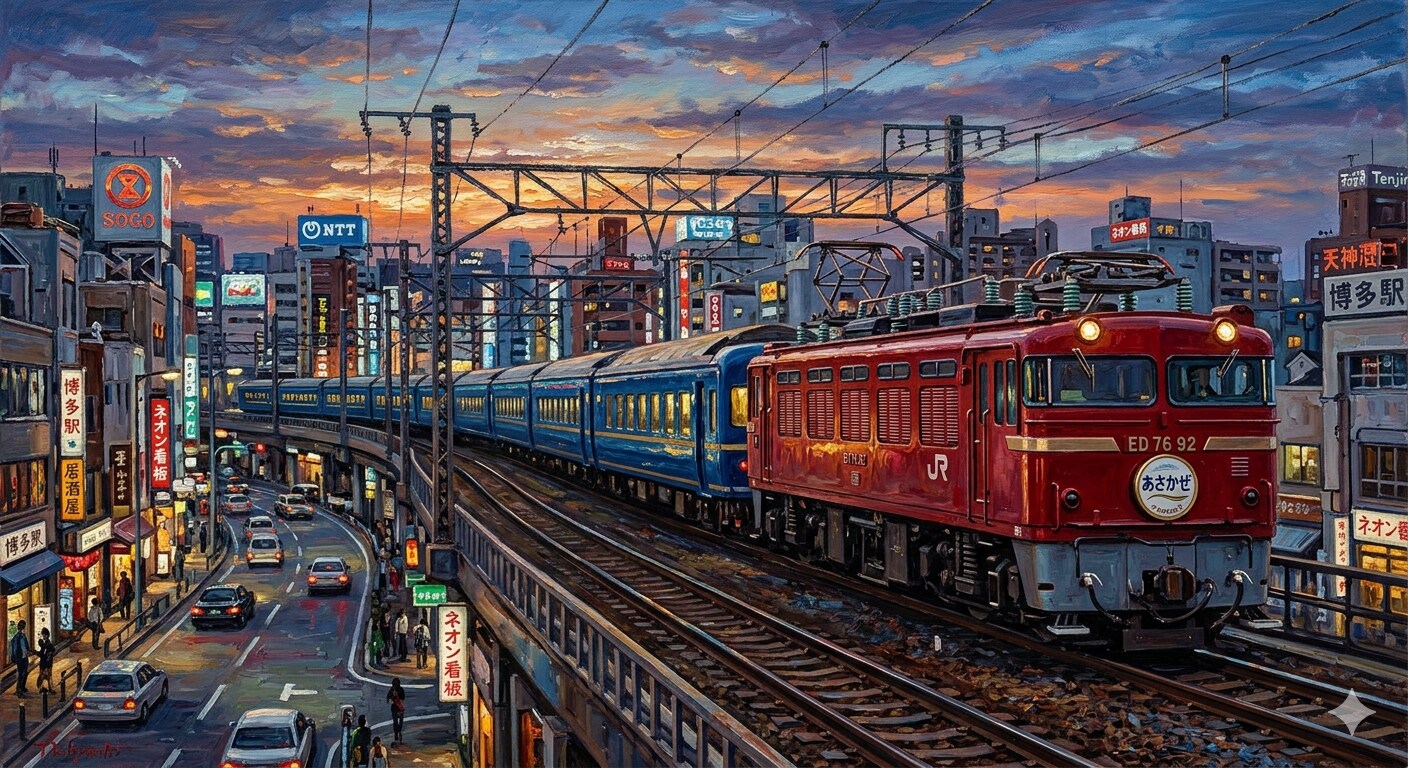 明日の今頃は 僕は汽車の中 | の人気AIイラスト・グラビア