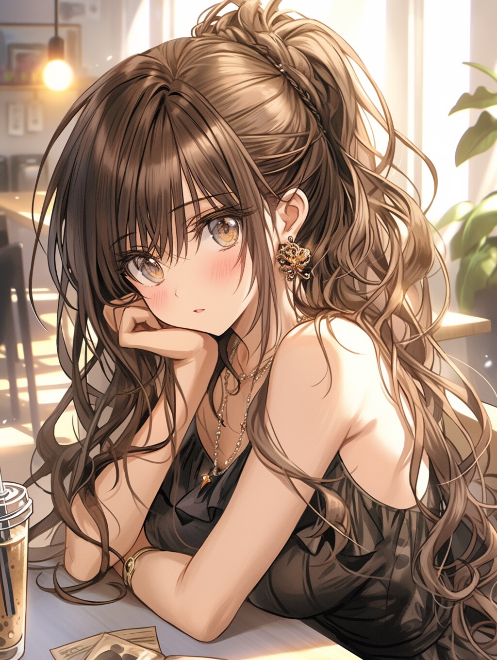 カフェにて at  the cafe