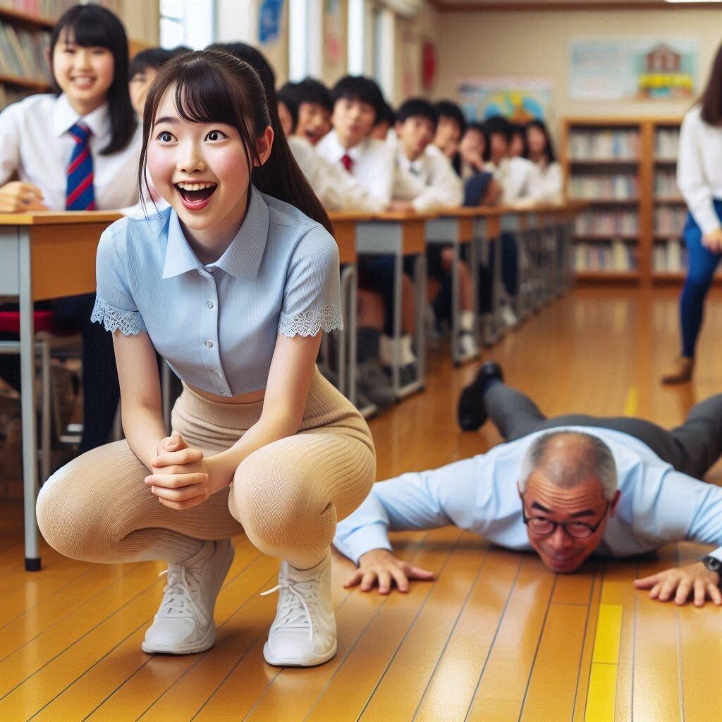 実習生の服装に露骨な反応をする担任