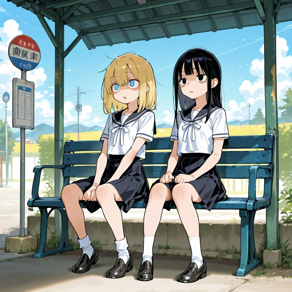 バス停で詰んでる
