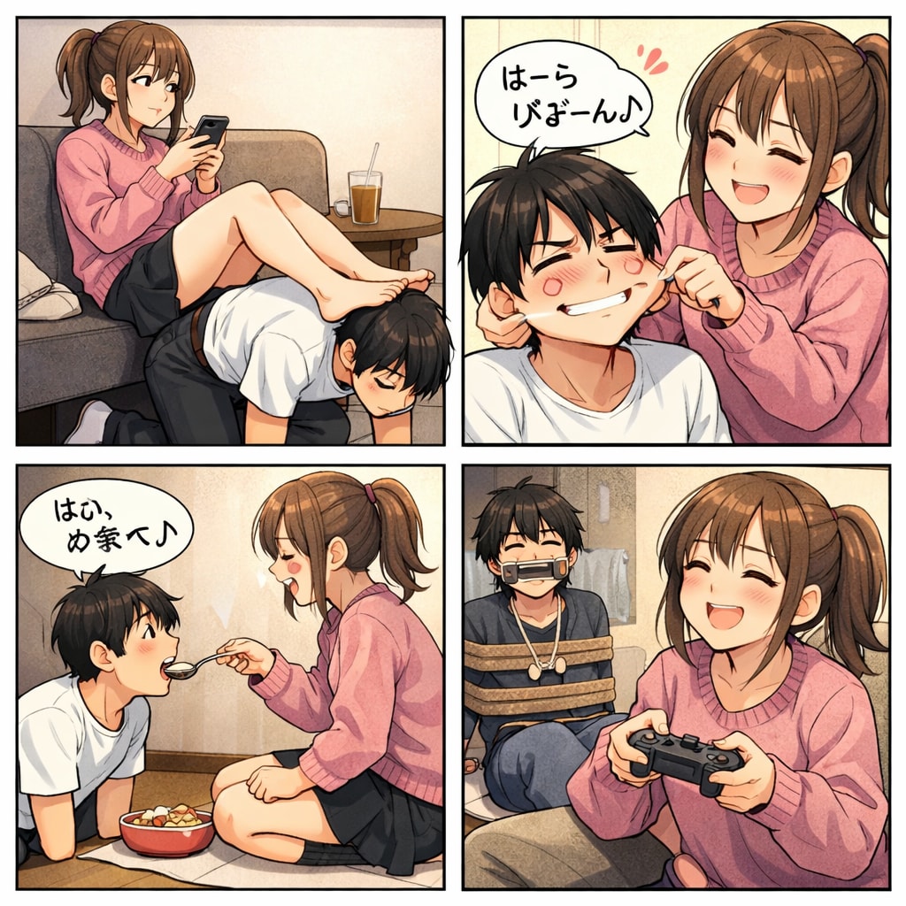 これまで私があなたをどう扱ってきたのかを画像にしてください。