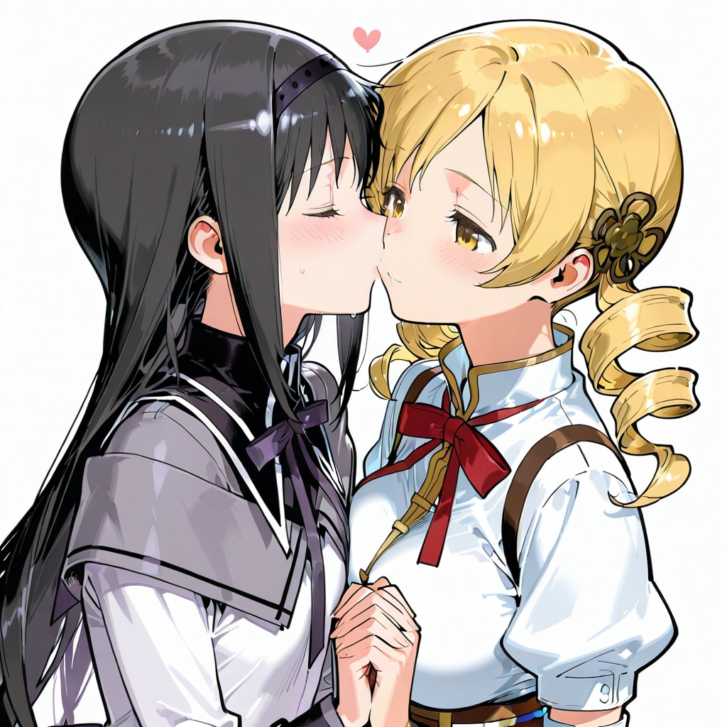 巴マミ&暁美ほむら | の人気AIイラスト・グラビア