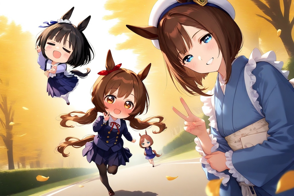 (((lawn))), (((run))), (race), (running race),_「違う、そうじゃない」(♪。