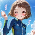 スク水今昔　モデル:コフィちゃん 5枚目