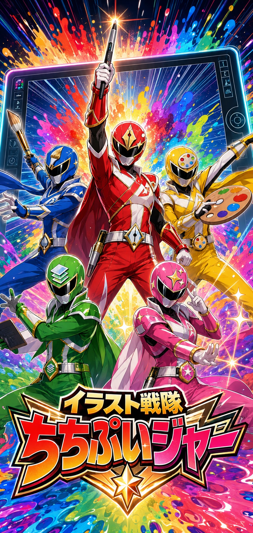 イラスト戦隊ちちぷいジャー