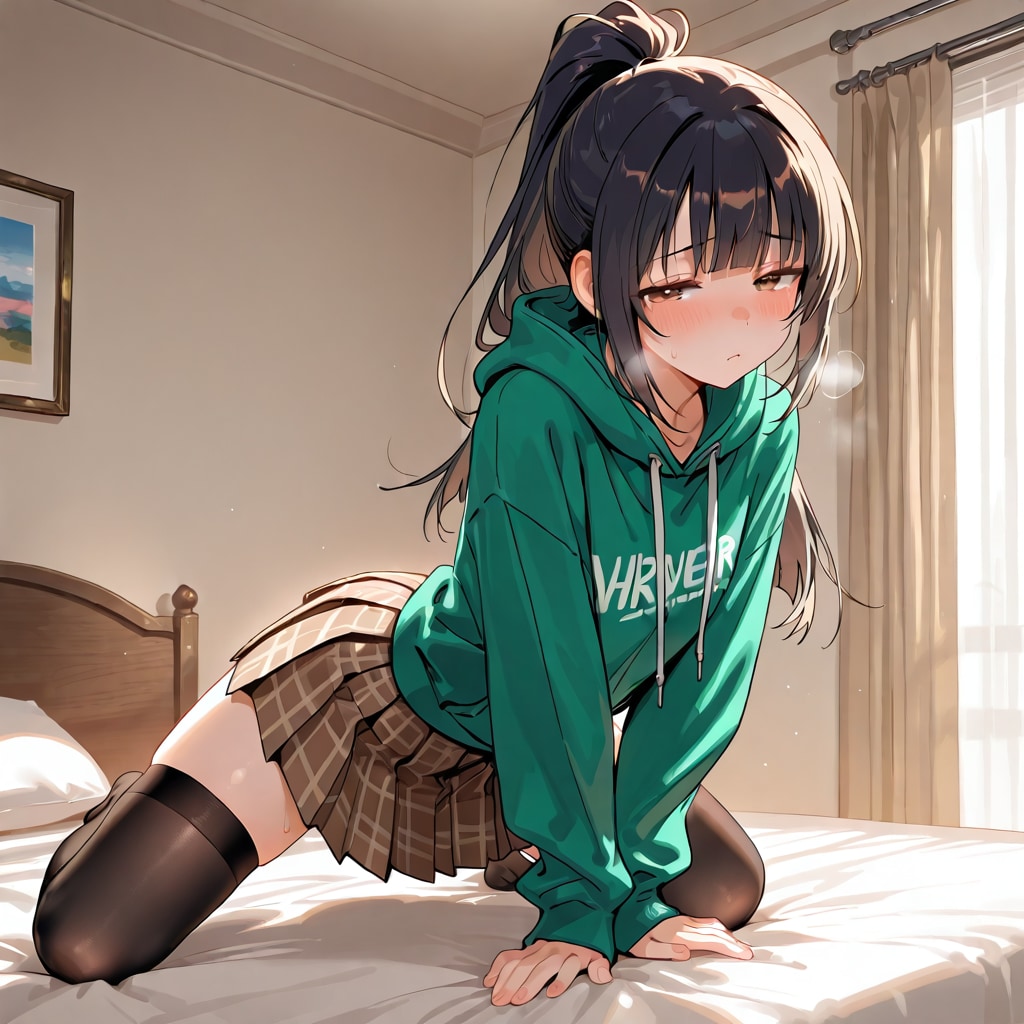 熱っぽいので寝ようとしてるんです。