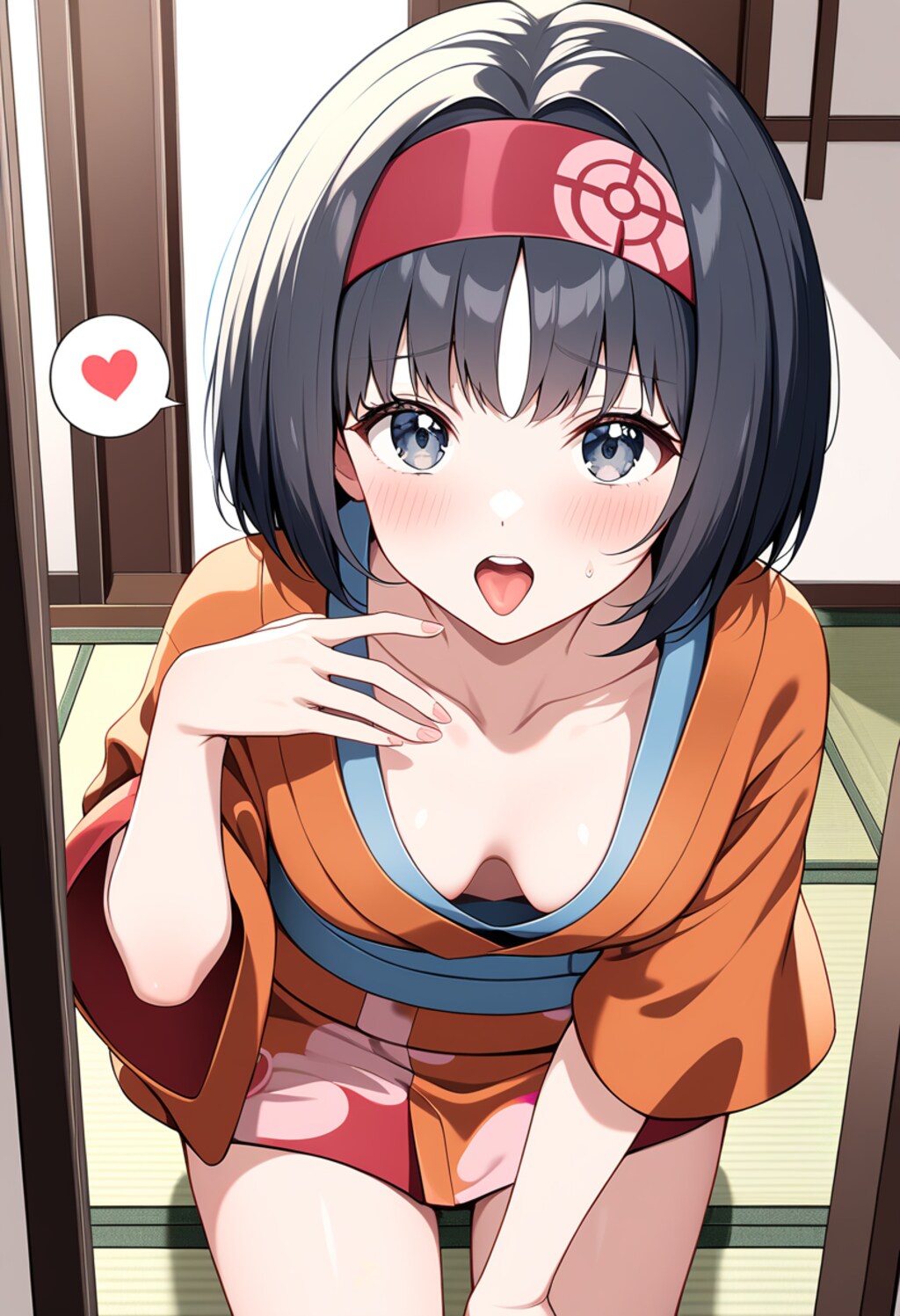 はだけた着物　0311