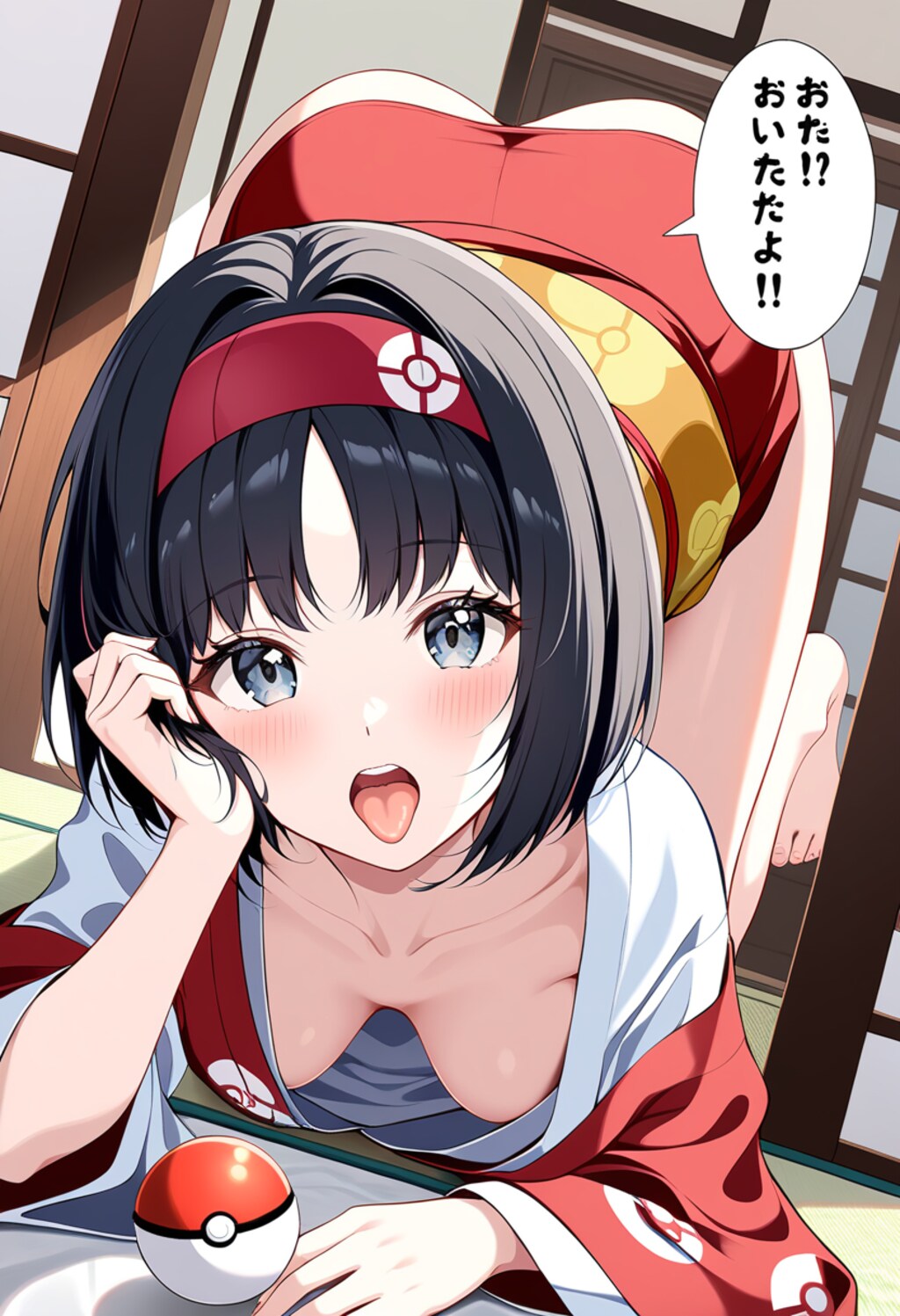 はだけた着物　0311