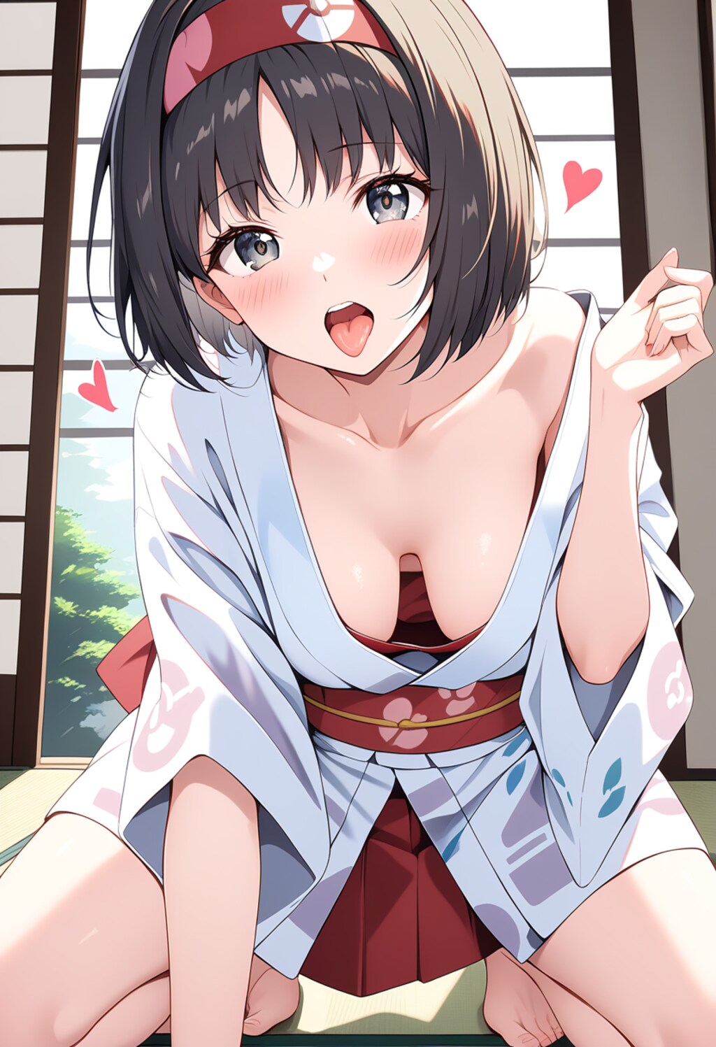 はだけた着物　0311