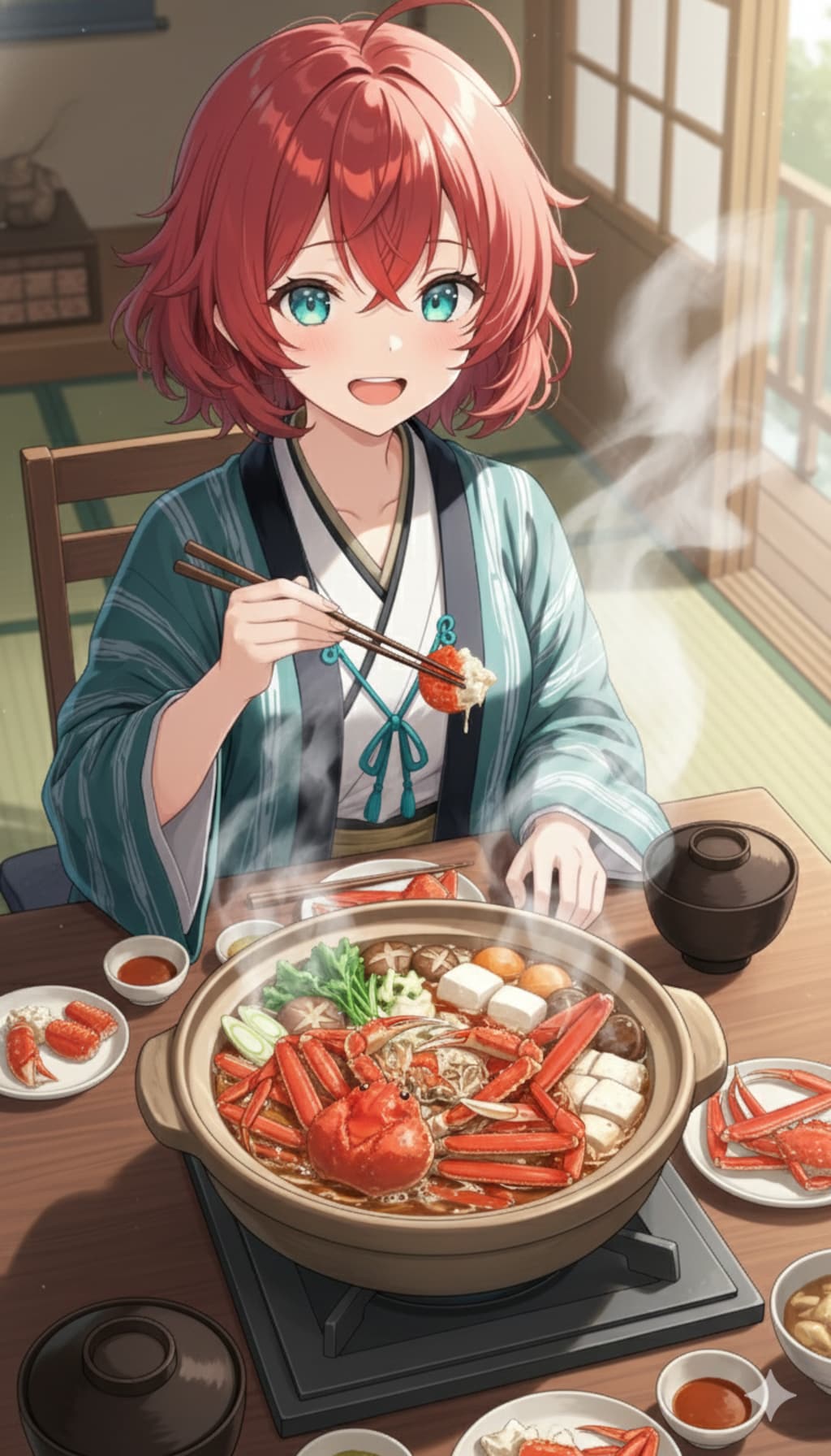 小鳥遊 織ちゃん蟹を食べる！