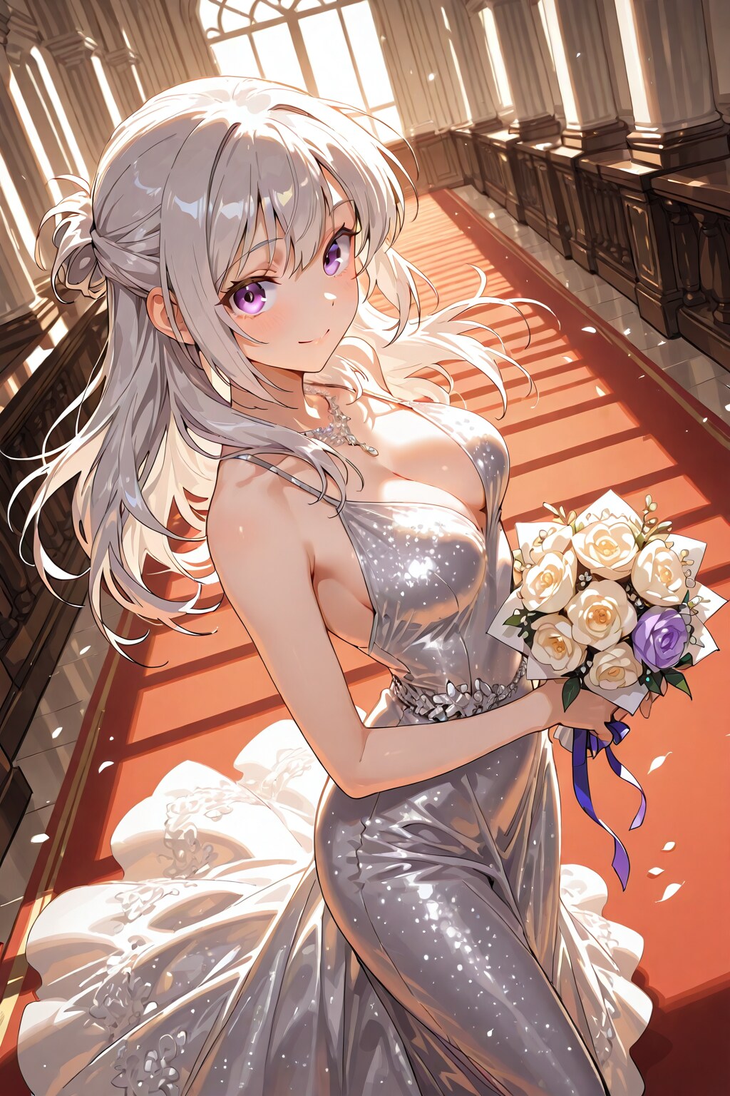 (1272)銀髪ちゃんドレス