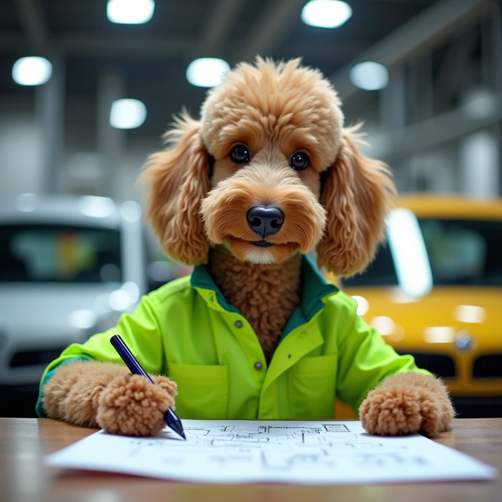 自動車設計会社勤務のプードル