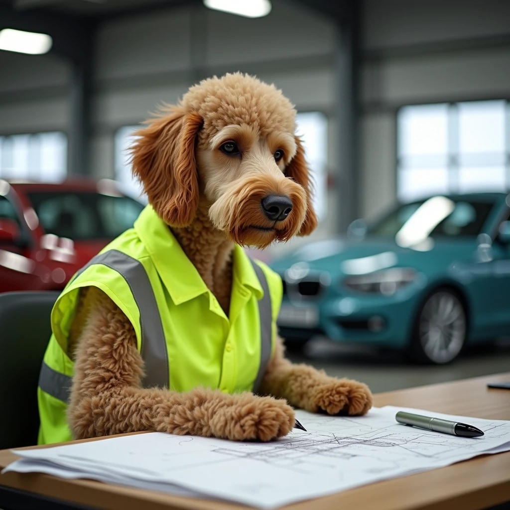 自動車設計会社勤務のプードル