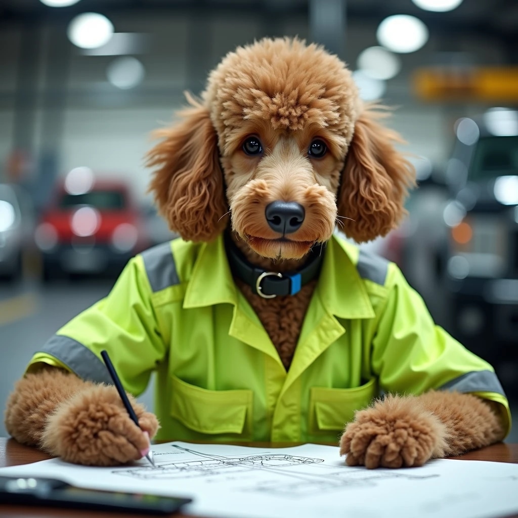 自動車設計会社勤務のプードル