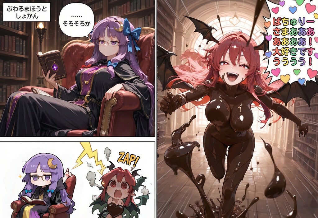ちょこれーと事変・ぶわるとしょかん・ぱちゅこあ