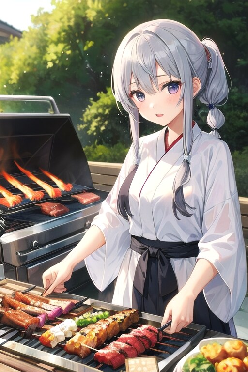 あの私、雪女ですけどみんなでバーベキューやってます。 | の人気AIイラスト・グラビア