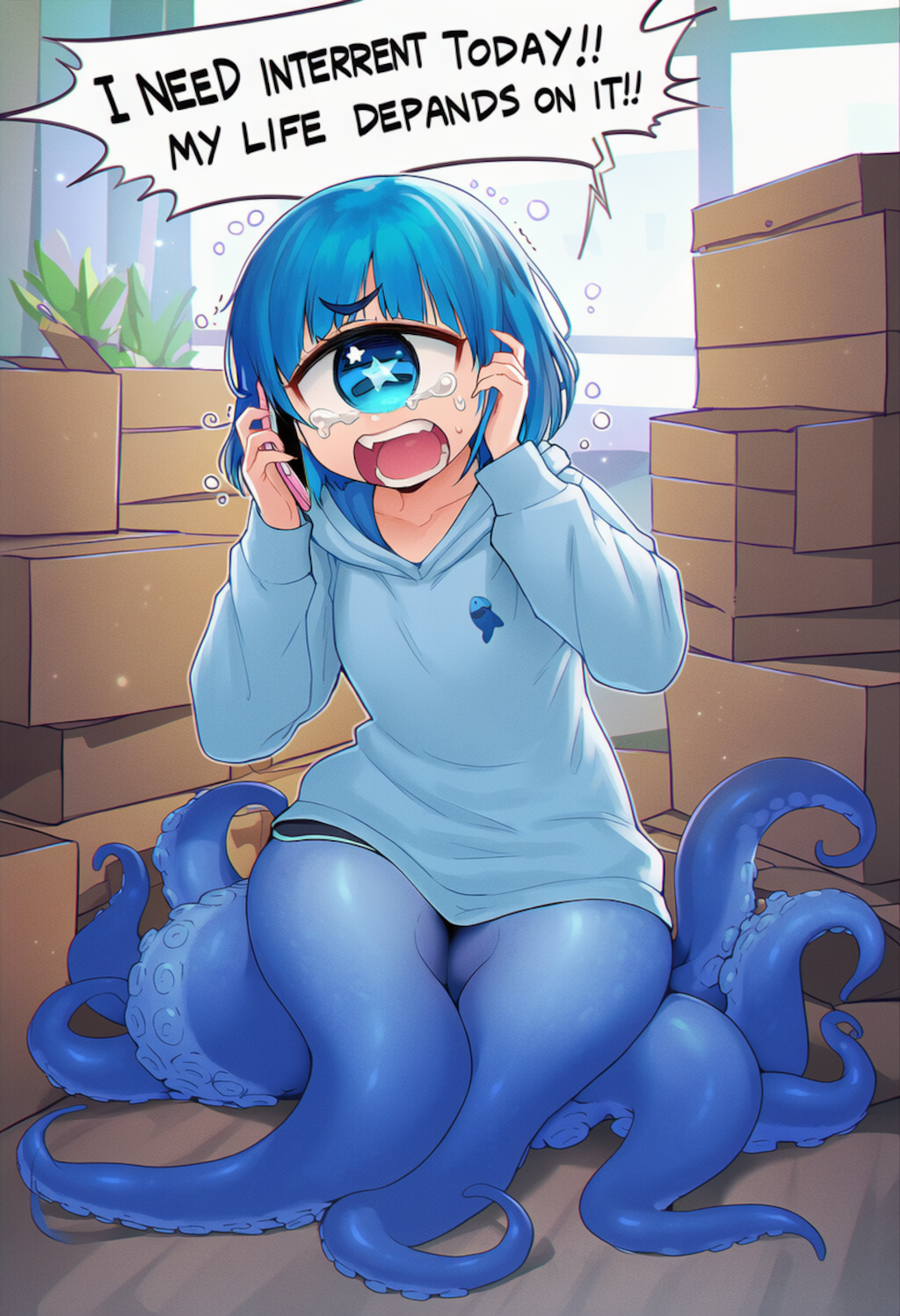 単眼スキュラ　新生活ですぐにネットを繋げようとするが．．．