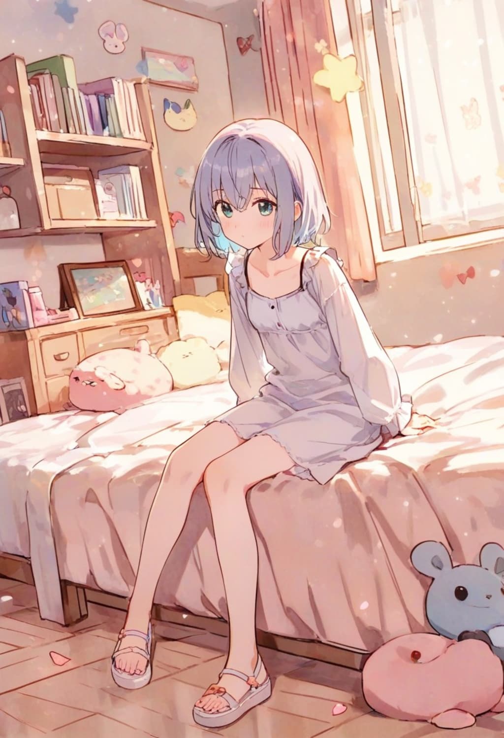 少女の部屋(水彩タッチ)(183)