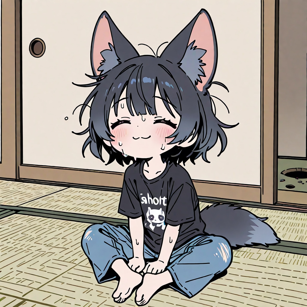 ケモミミガールの部屋着