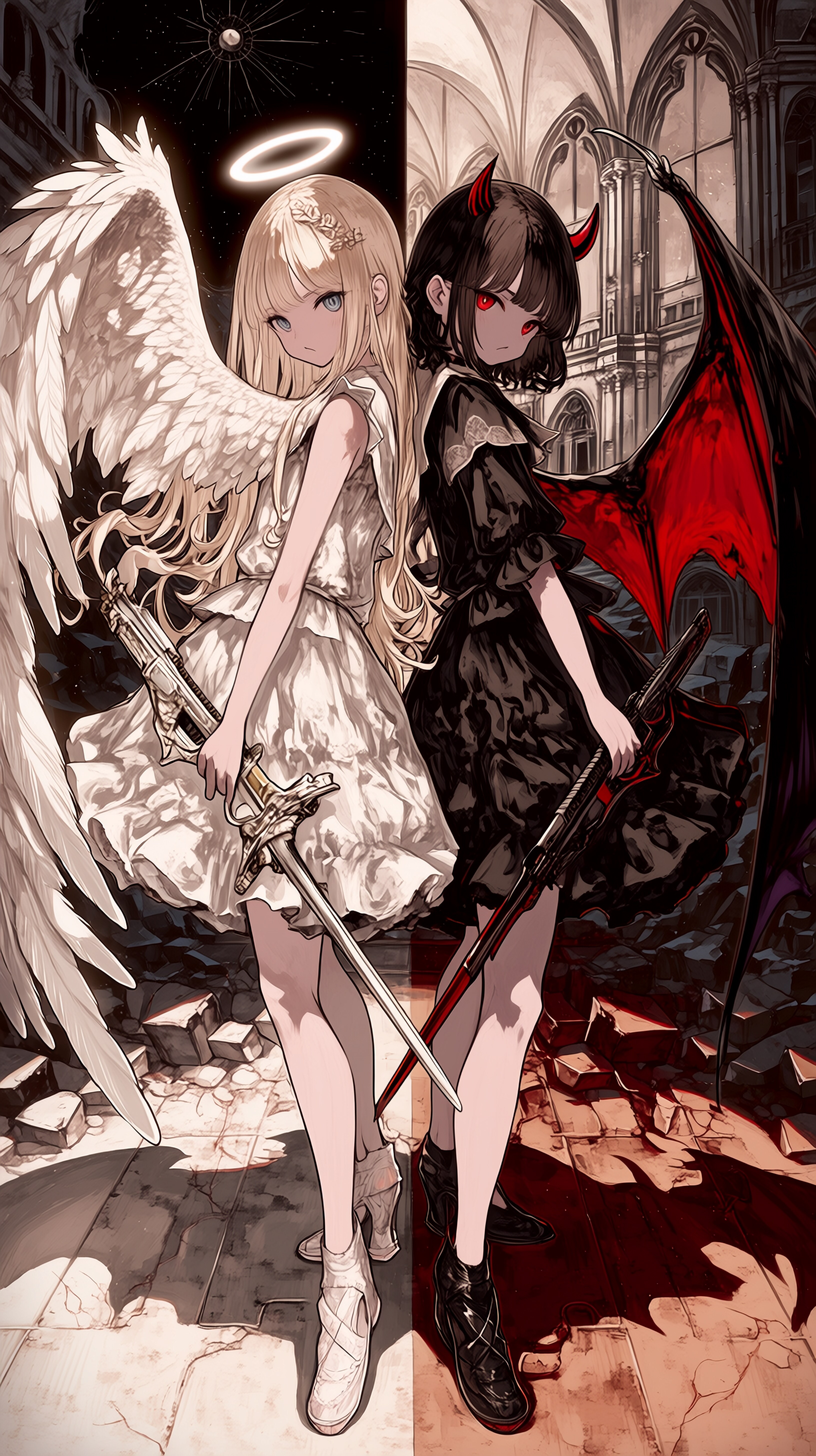 天使と悪魔　逆位置の双子