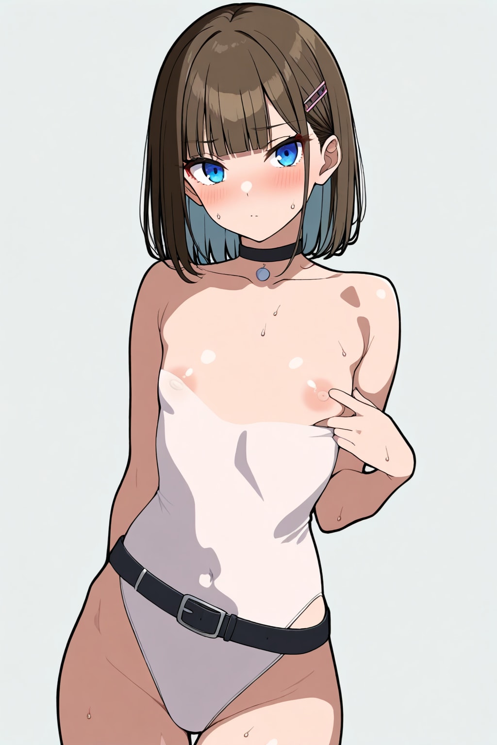 黒チョーカーの少女