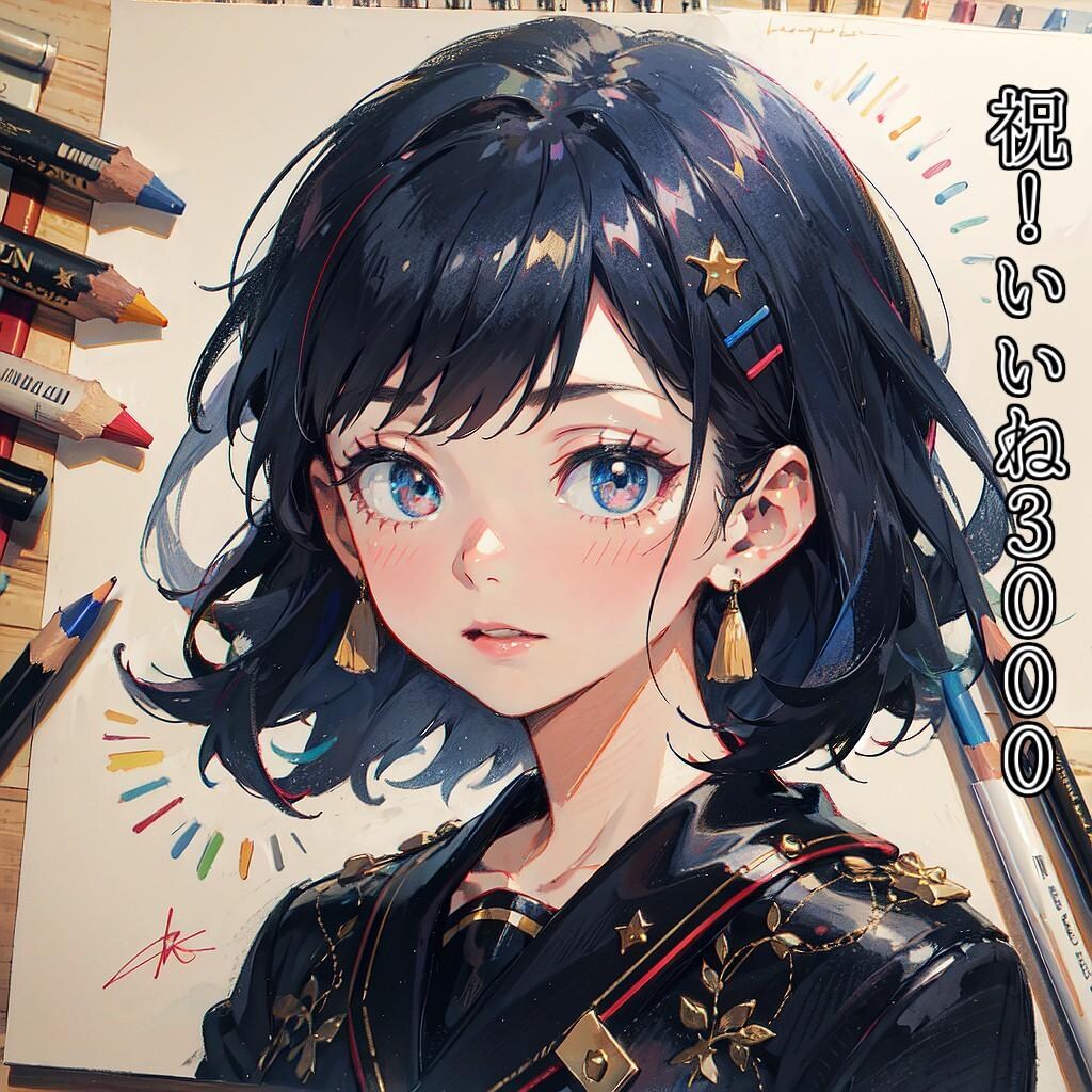 スケッチブックの中の子【祝3000いいね！】