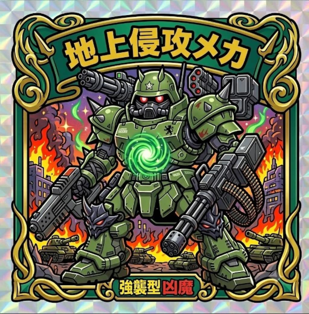 暁の荒野を進軍する不死身の🚨🦉👁地上侵攻メカ🦉🚨👁