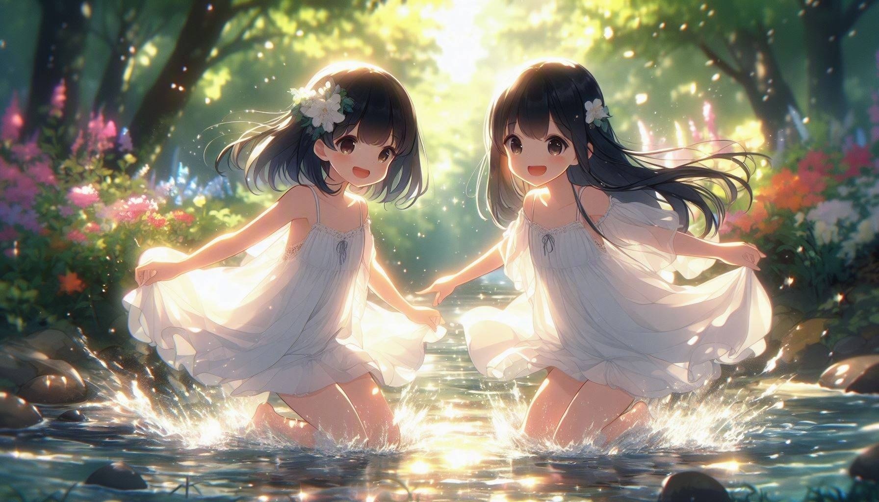 川遊び(DALL-E)(3)