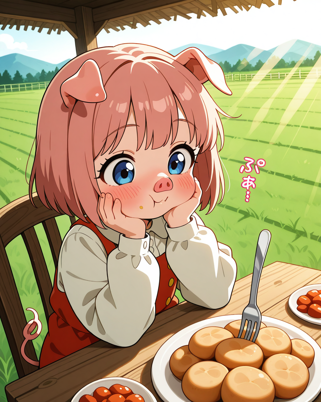 食欲旺盛な子ぶたちゃん