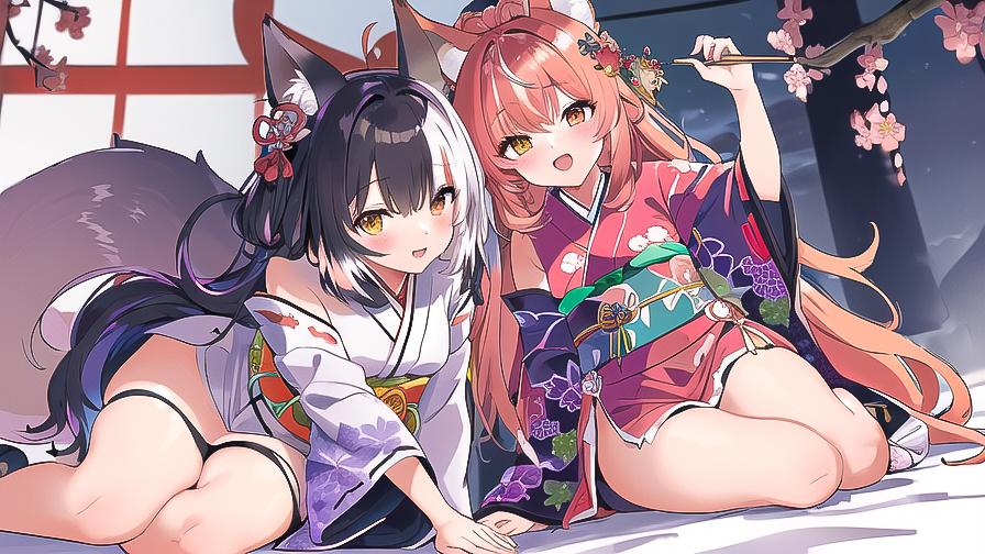 狐耳さんたち