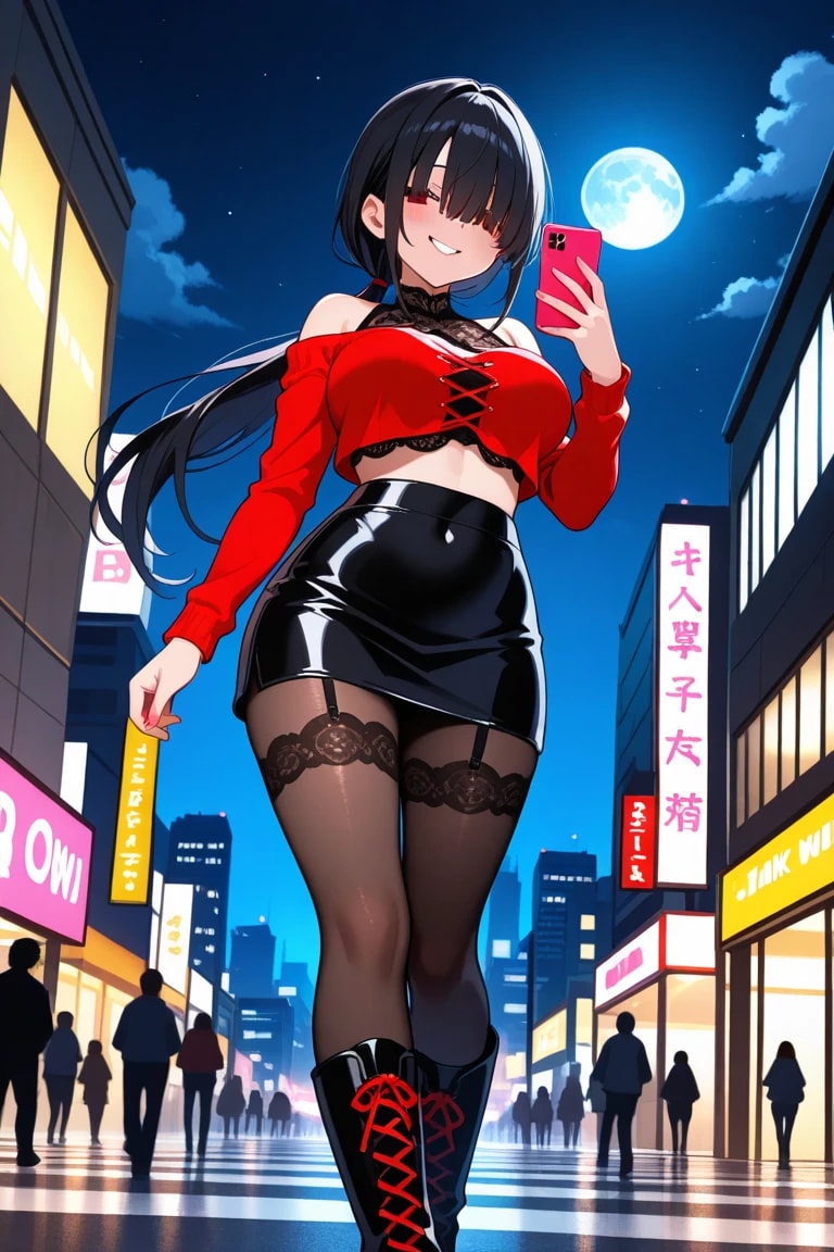 目隠れお姉さん