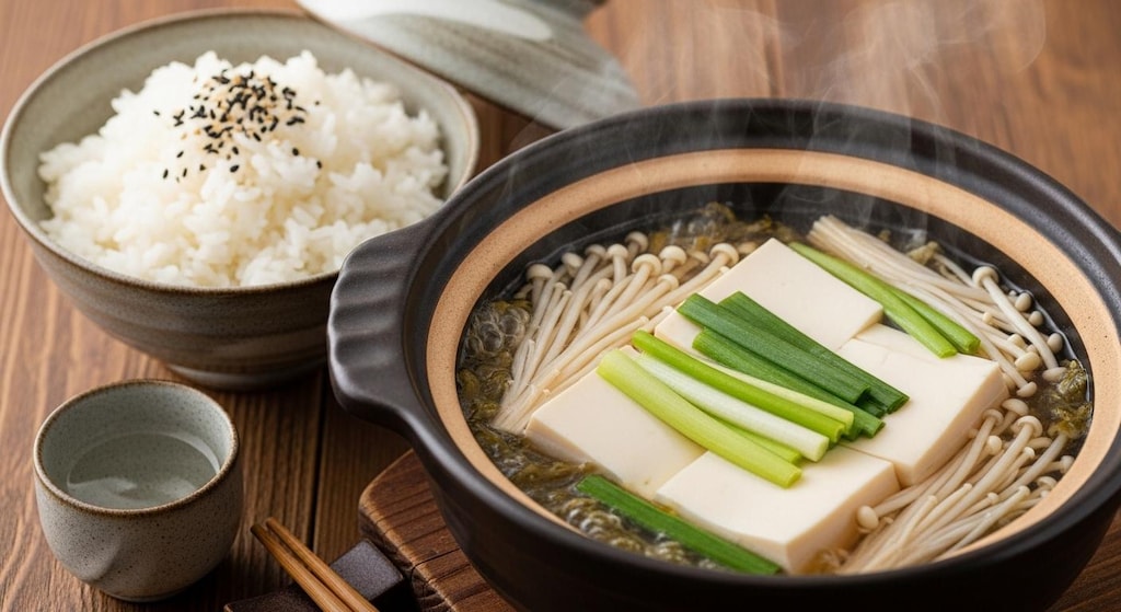 摩訶不思議食堂の湯豆腐セット