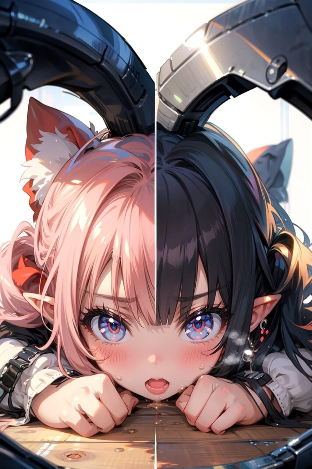 変身後と変身前 | の人気AIイラスト・グラビア