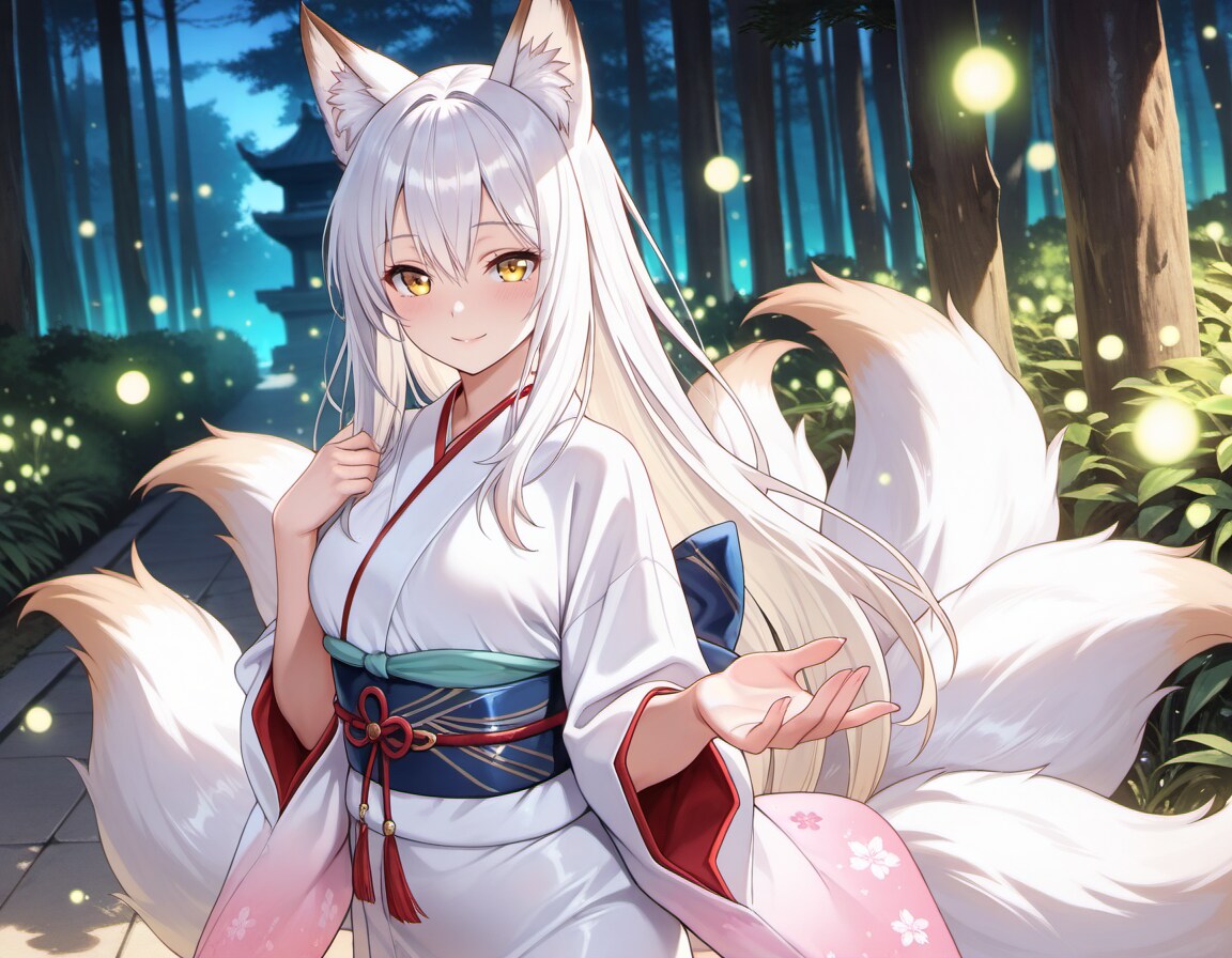 初夏ノ幻、宵ノ狐 | の人気AIイラスト・グラビア