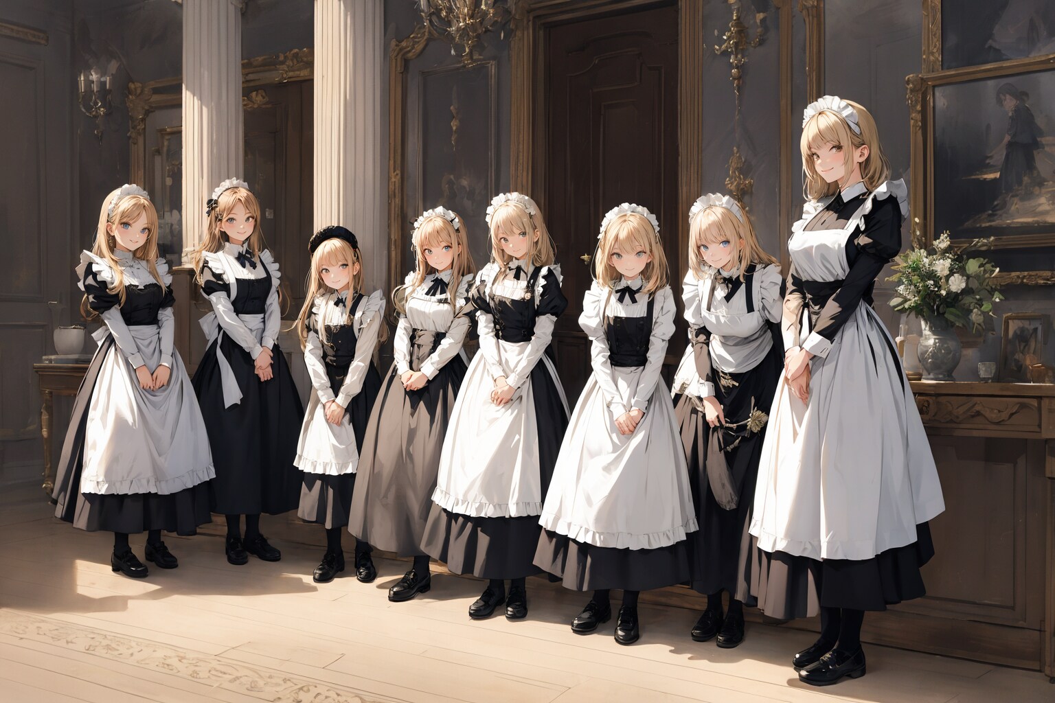 メイドさんのお出迎え