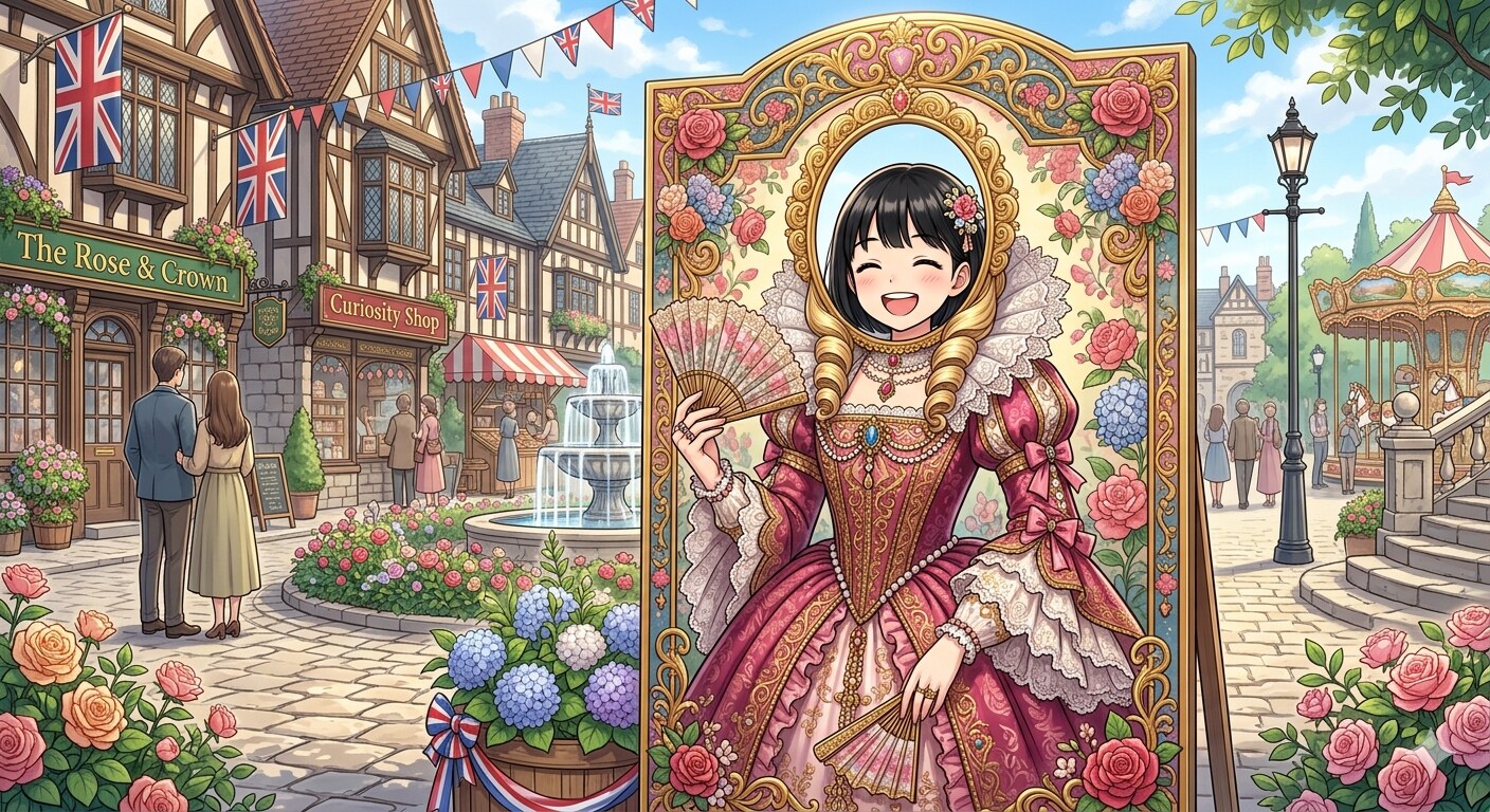 お嬢様気分の女の子