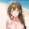 文香と千雪のおっぱいビキニin夏のビーチ まとめ 3枚目