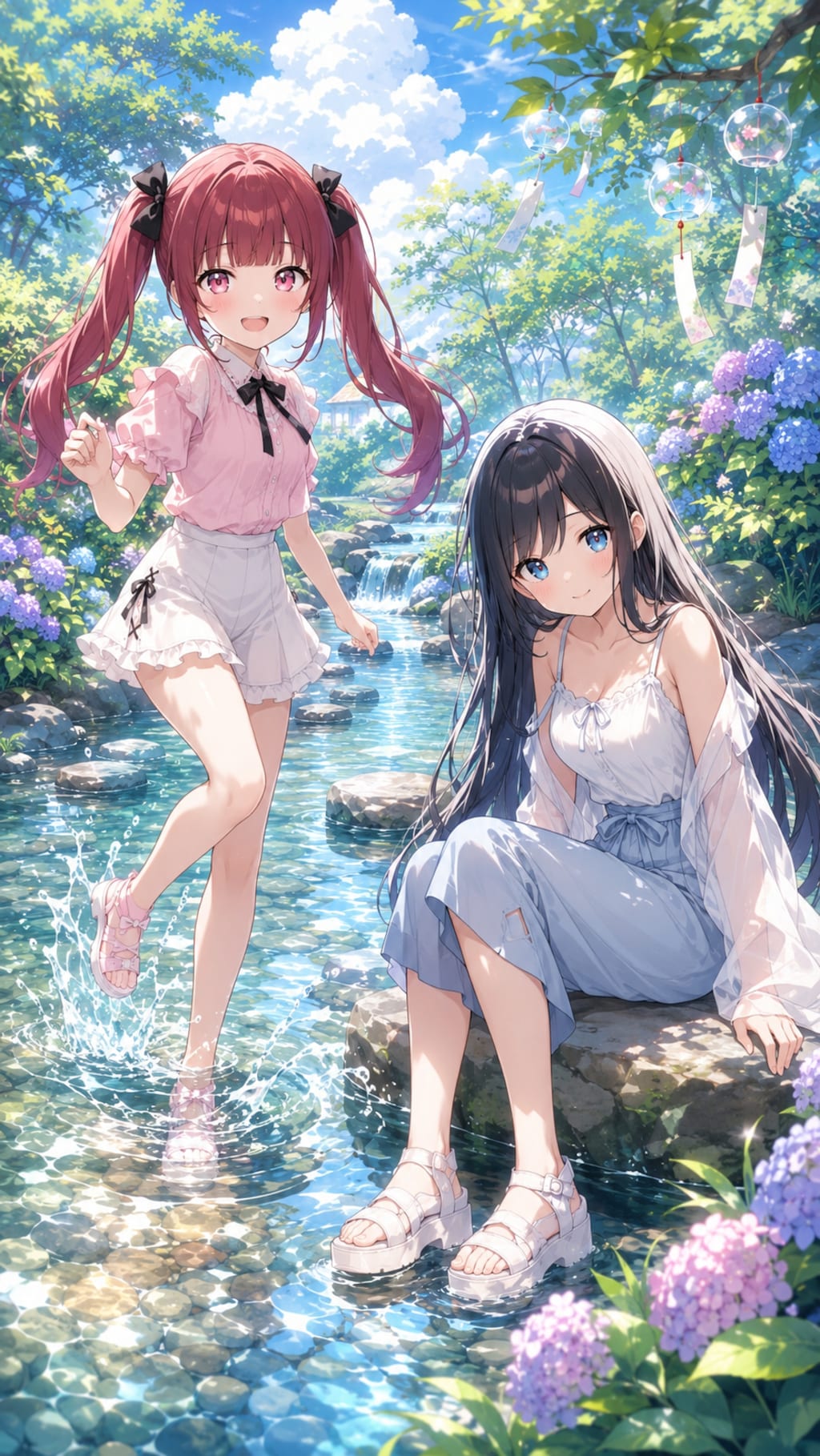 明確なテーマはないけど、とにかく涼しそうなイラストを作ってみた【2/4】