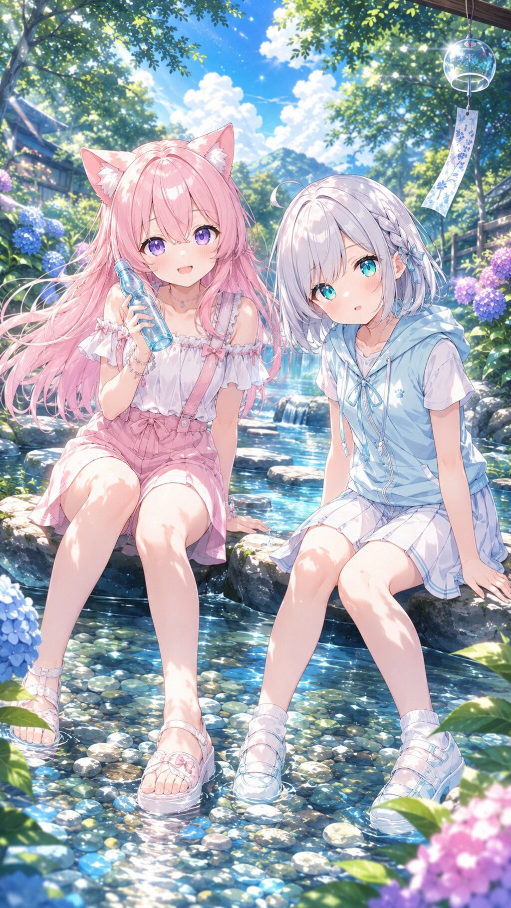 明確なテーマはないけど、とにかく涼しそうなイラストを作ってみた【2/4】