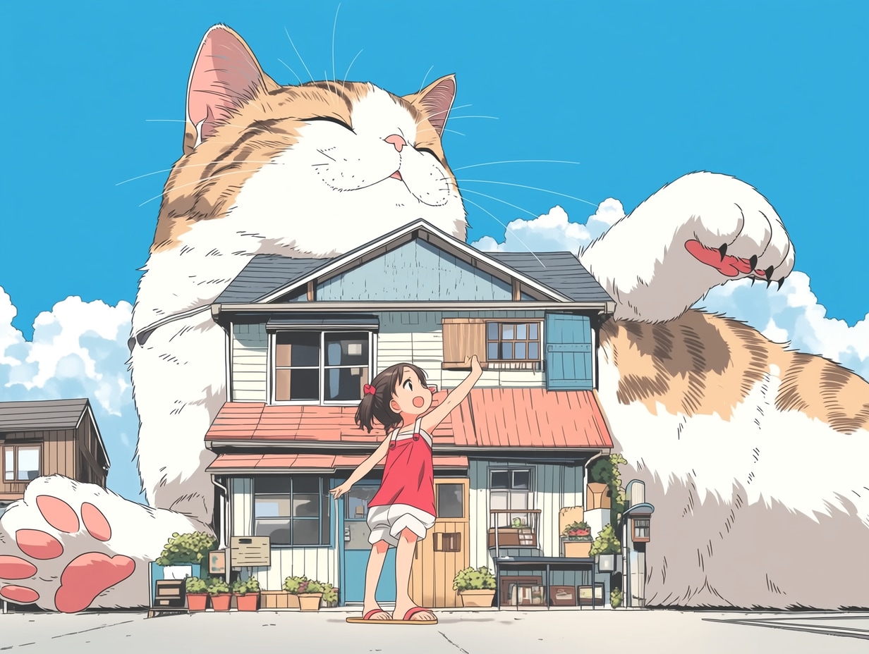 猫のいる暮らし（特大） | の人気AIイラスト・グラビア