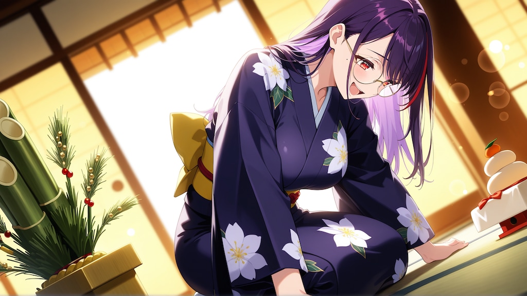 うちの子あけおめ！