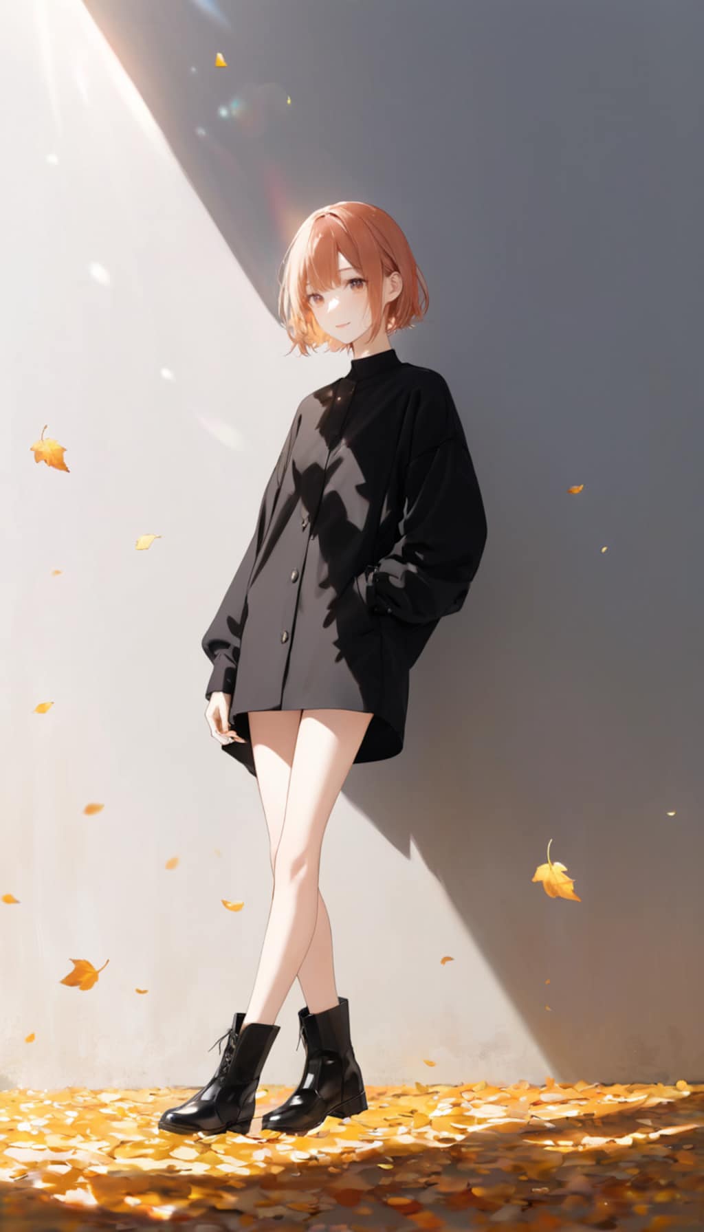 黒コーデのたま