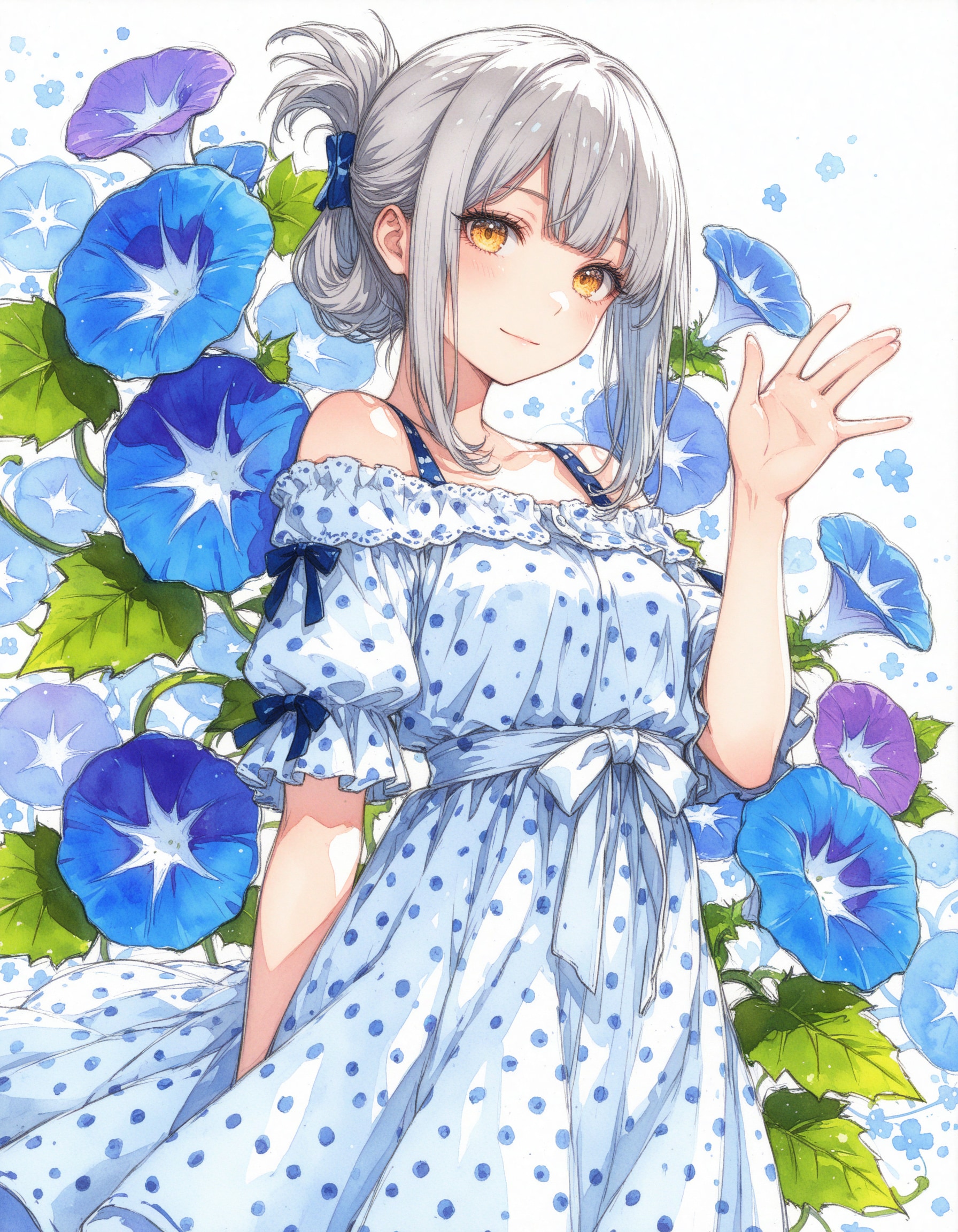 看板娘　flowers
